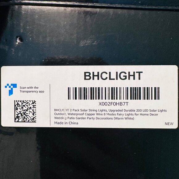 Solar String Lights Outdoor 2-Pack 80FT 200 LED Warm White Outdoor Lights - Picture 6 of 11